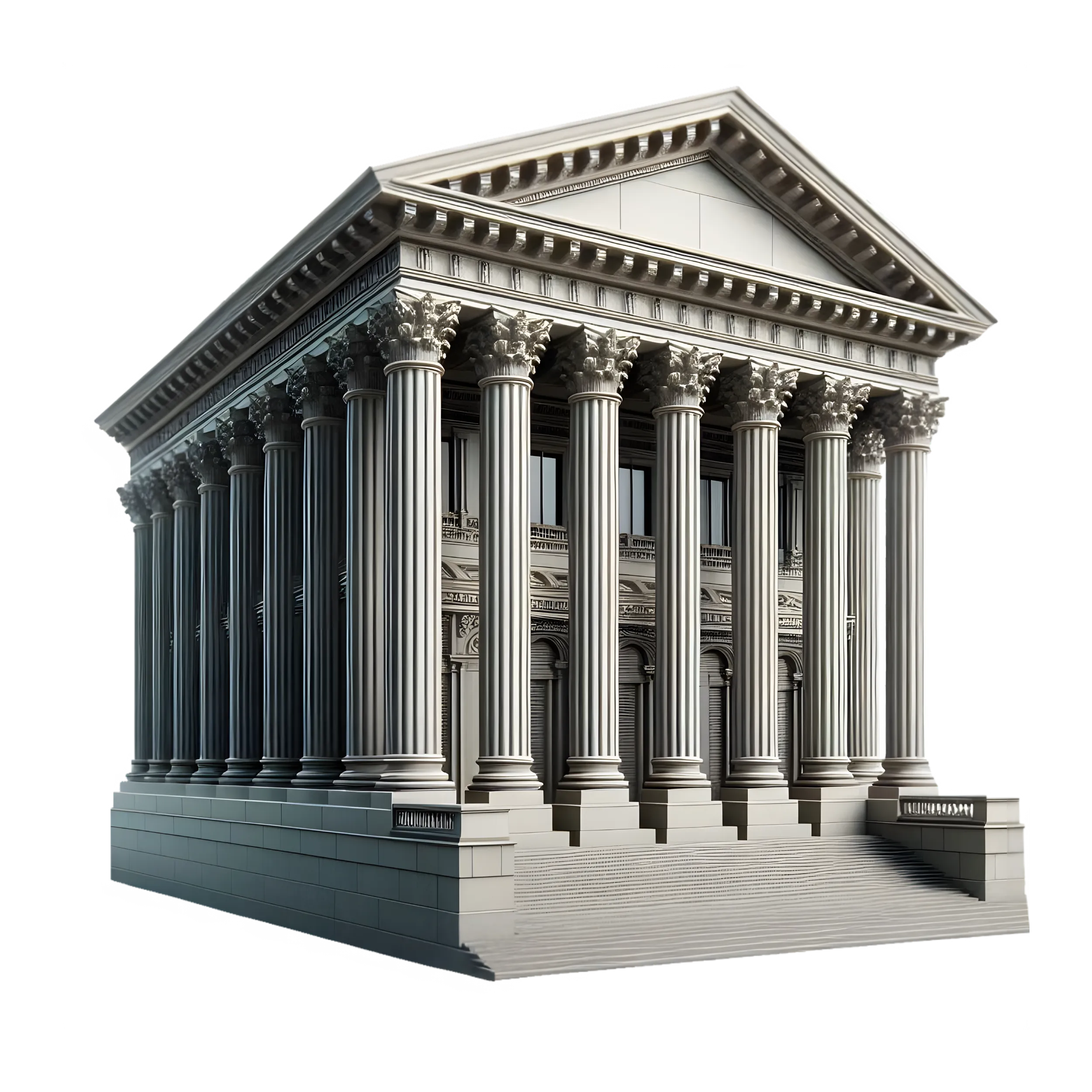 3D Bank Building Model